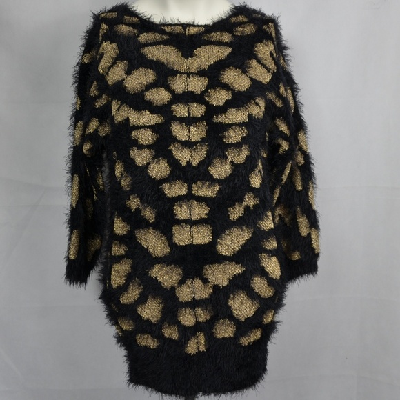 Fuzzy Animal Print Sweater - Picture 1 of 2